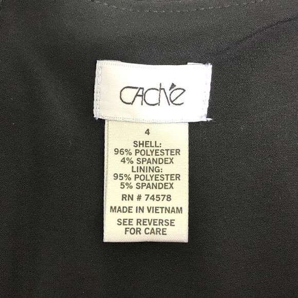 Cache Womens Sleeveless Red Floral Leopard Trim lined Sheath Dress Size 4 - Picture 3 of 9